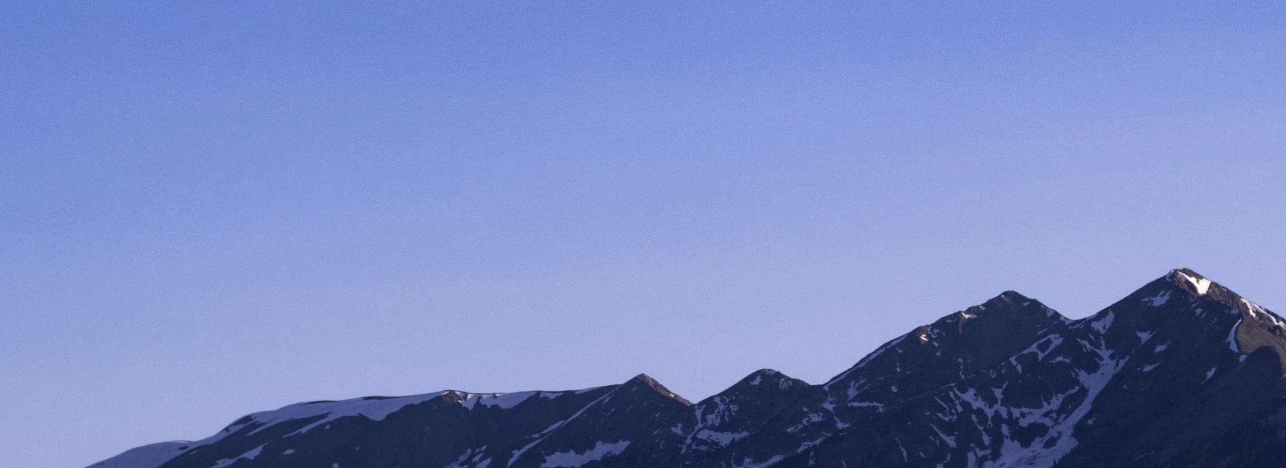 Mountain landscape at dusk
